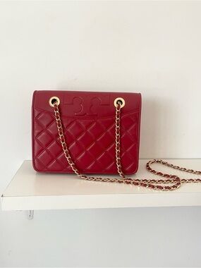 Tory Burch Fleming Crossbody Red Bag